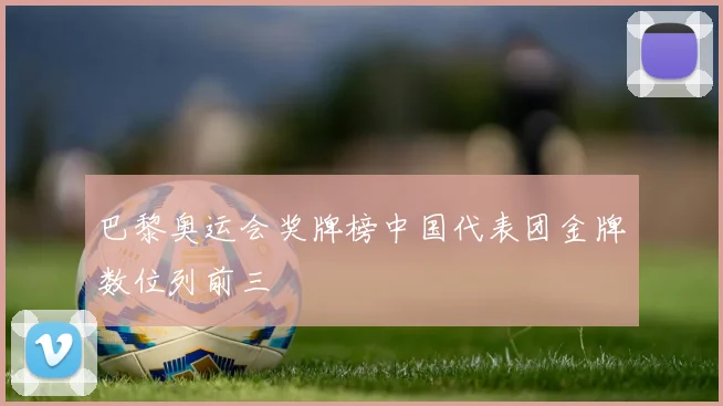 巴黎奥运会奖牌榜中国代表团金牌数位列前三